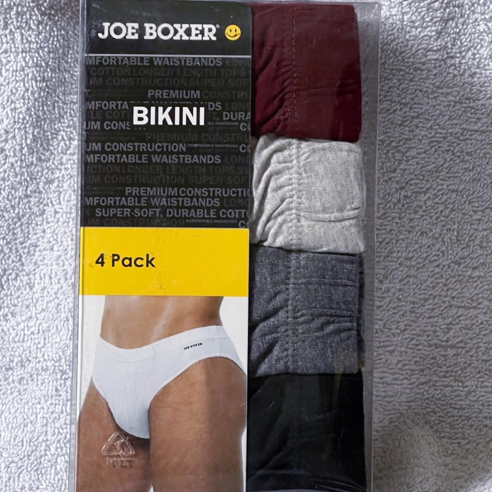 Men’s 4-Pack Joe Boxer Bikinis - Small